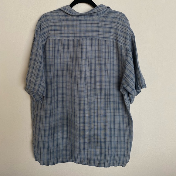 Green Short Sleeve Oversized Flannel - Picture 2 of 4